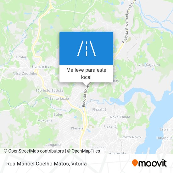Rua Manoel Coelho Matos mapa