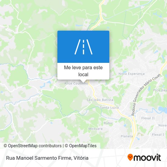 Rua Manoel Sarmento Firme mapa