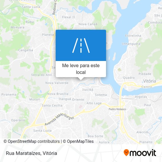 Rua Marataízes mapa