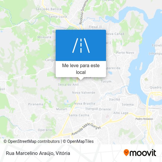 Rua Marcelino Araújo mapa