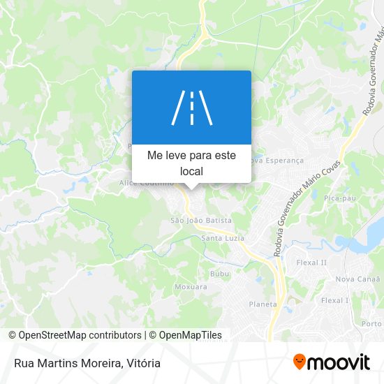 Rua Martins Moreira mapa