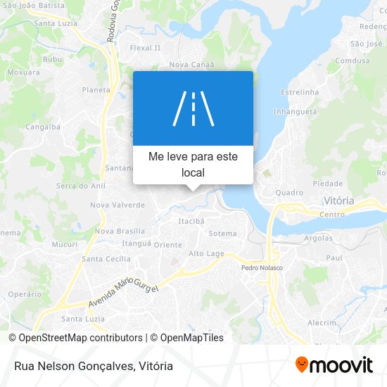 Rua Nelson Gonçalves mapa