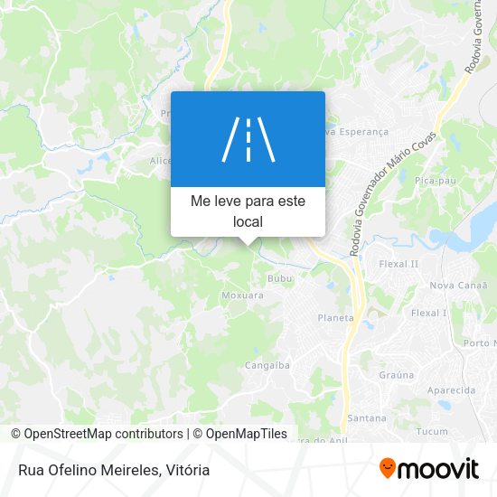 Rua Ofelino Meireles mapa