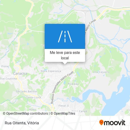 Rua Oitenta mapa