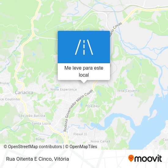 Rua Oitenta E Cinco mapa