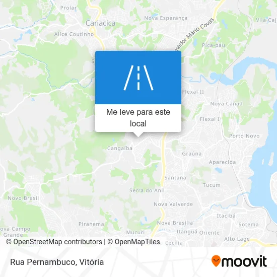 Rua Pernambuco mapa