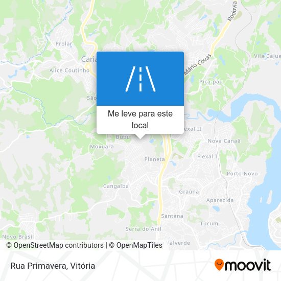 Rua Primavera mapa