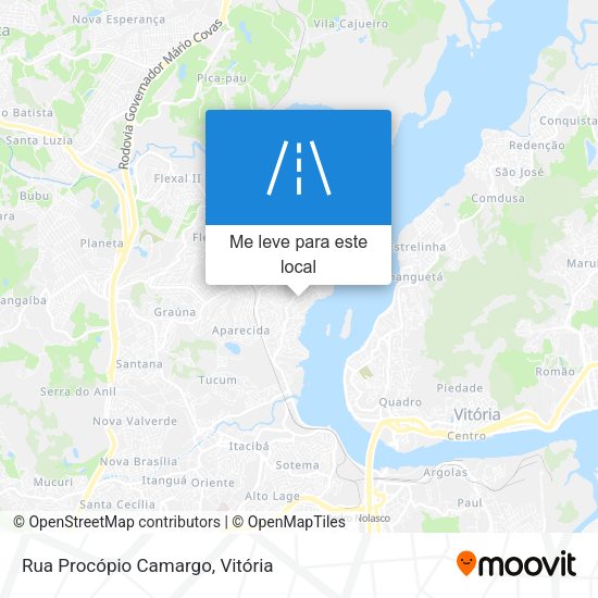 Rua Procópio Camargo mapa