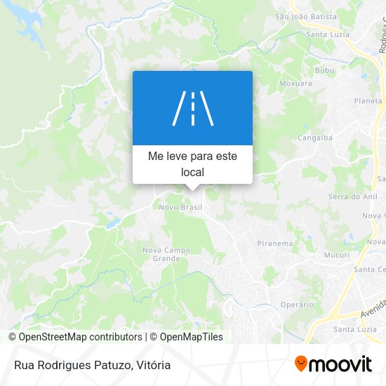 Rua Rodrigues Patuzo mapa
