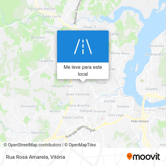 Rua Rosa Amarela mapa