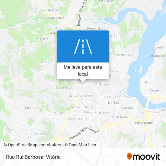Rua Rui Barbosa mapa