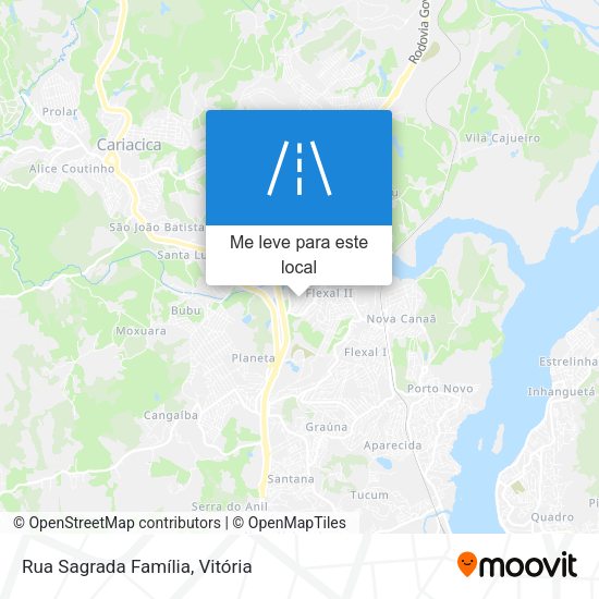 Rua Sagrada Família mapa