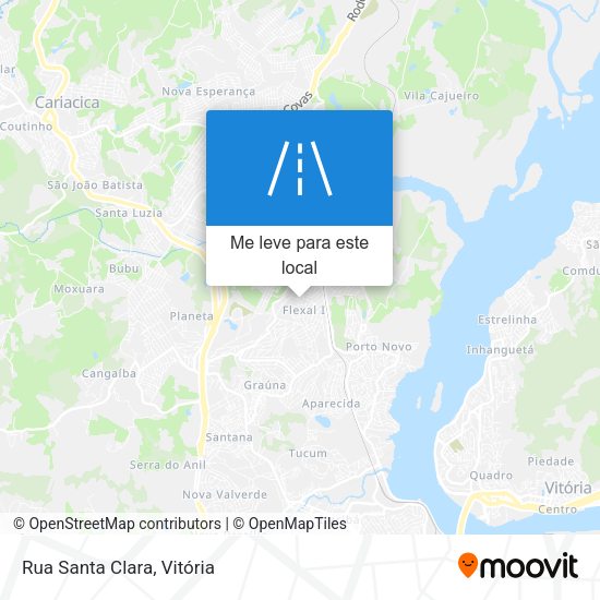 Rua Santa Clara mapa