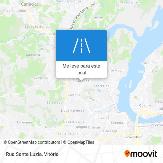 Rua Santa Luzia mapa