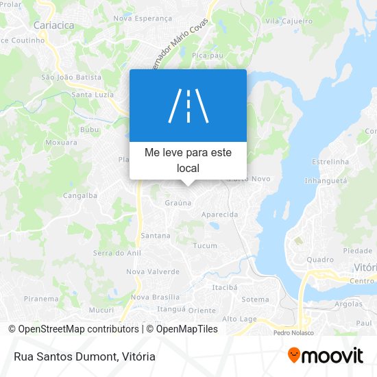 Rua Santos Dumont mapa
