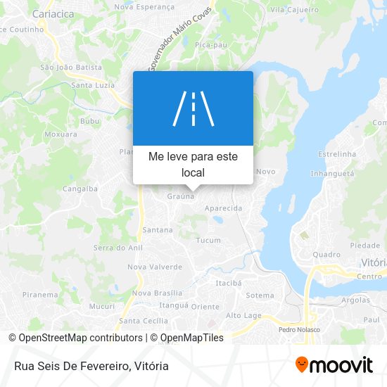 Rua Seis De Fevereiro mapa