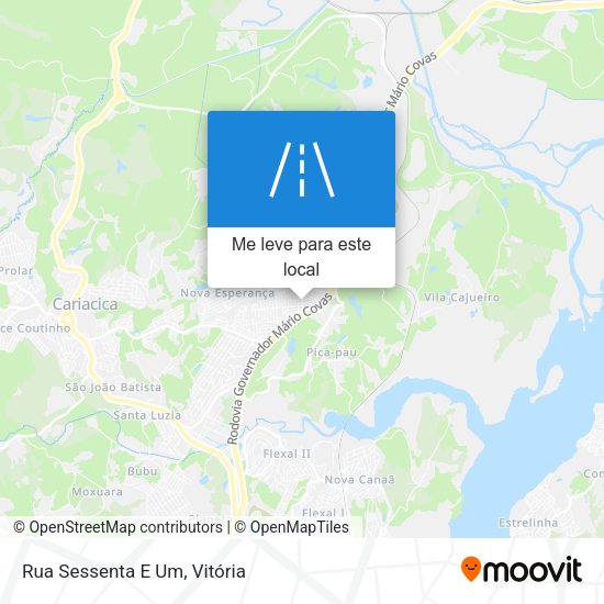 Rua Sessenta E Um mapa