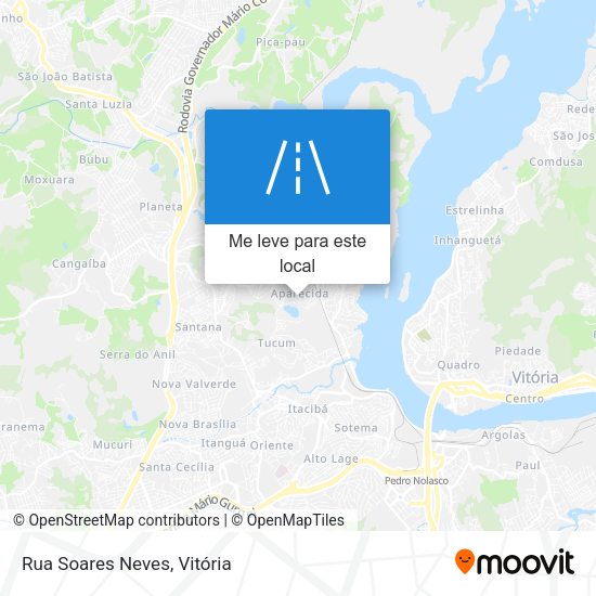 Rua Soares Neves mapa