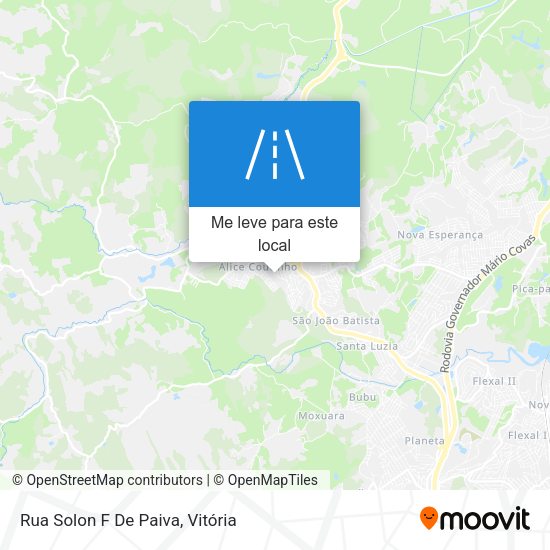 Rua Solon F De Paiva mapa