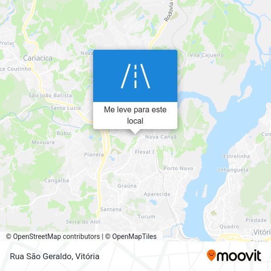 Rua São Geraldo mapa