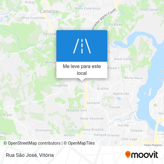 Rua São José mapa