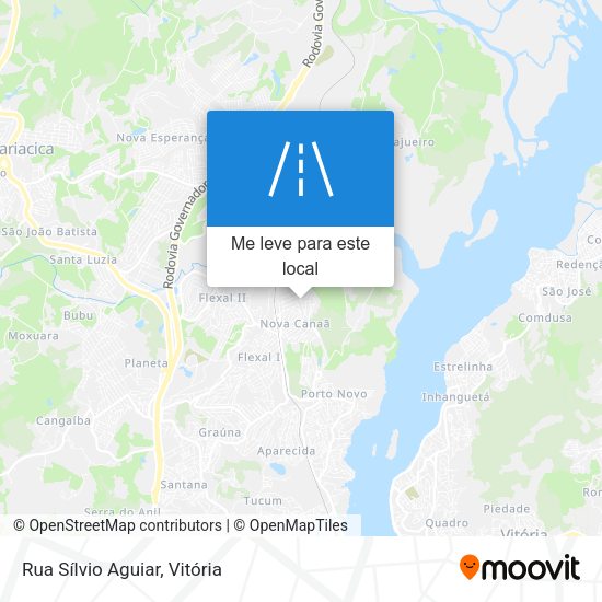 Rua Sílvio Aguiar mapa