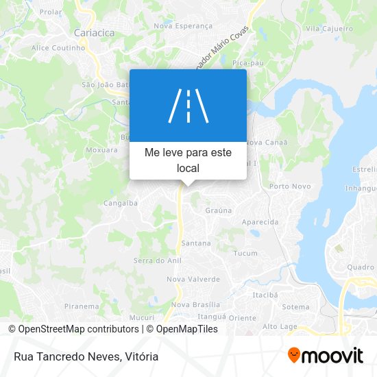 Rua Tancredo Neves mapa