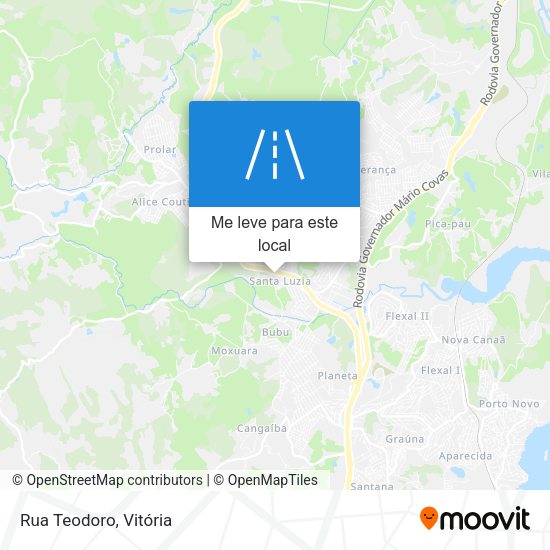 Rua Teodoro mapa