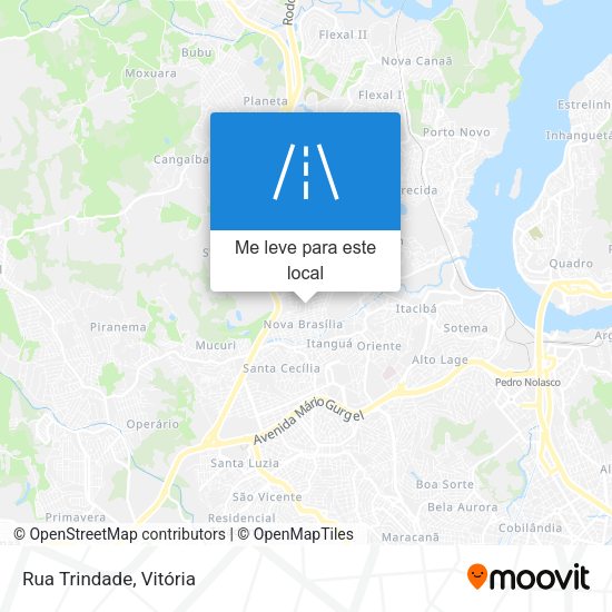 Rua Trindade mapa