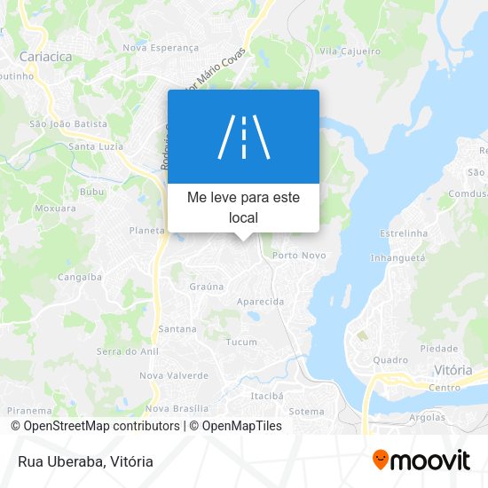 Rua Uberaba mapa