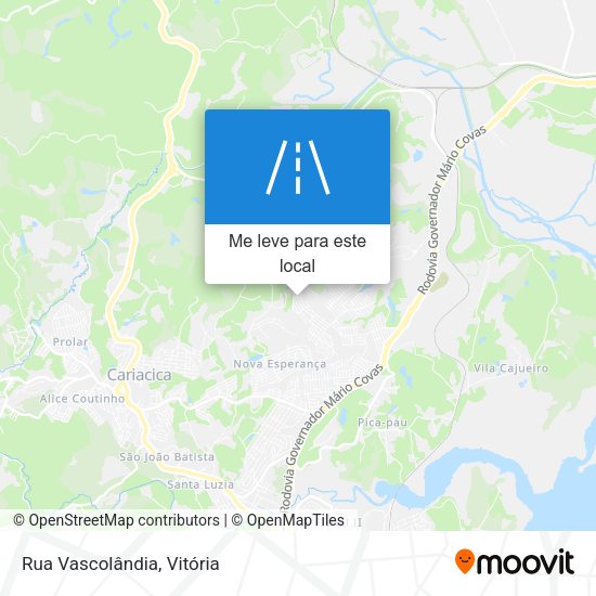 Rua Vascolândia mapa