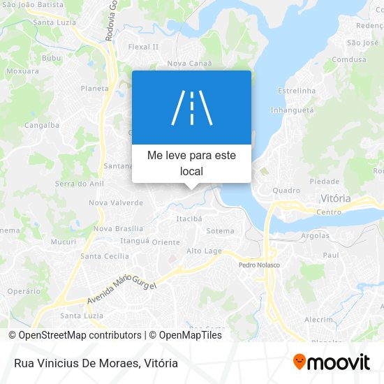 Rua Vinicius De Moraes mapa