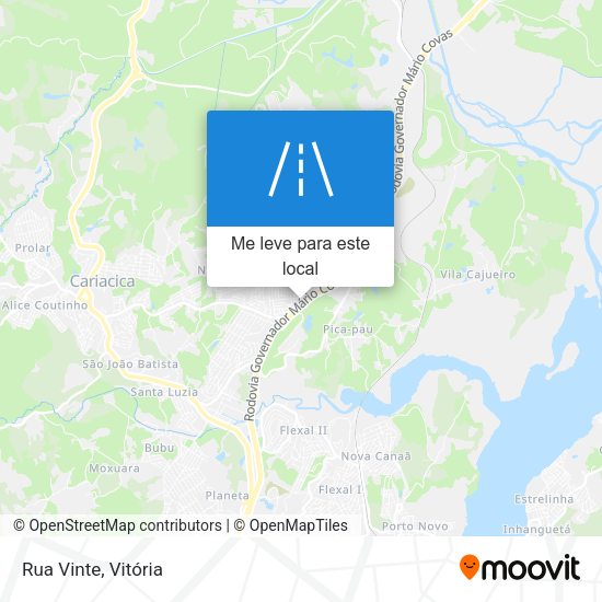 Rua Vinte mapa