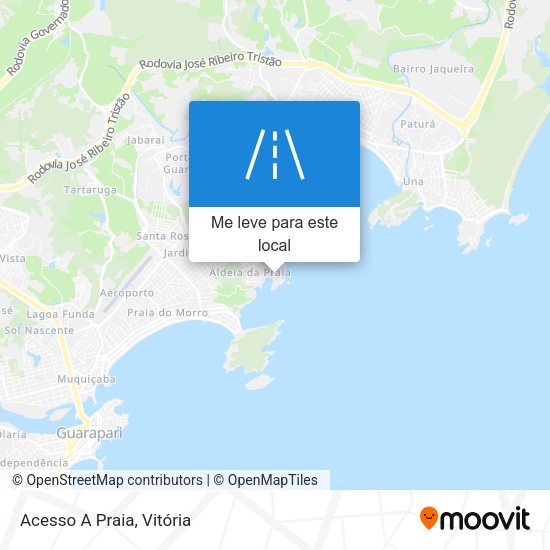Acesso A Praia mapa