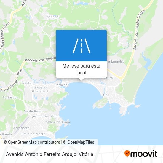 Avenida Antônio Ferreira Araujo mapa