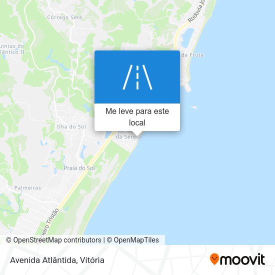 Avenida Atlântida mapa