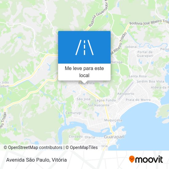 Avenida São Paulo mapa