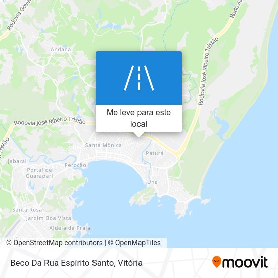 Beco Da Rua Espírito Santo mapa