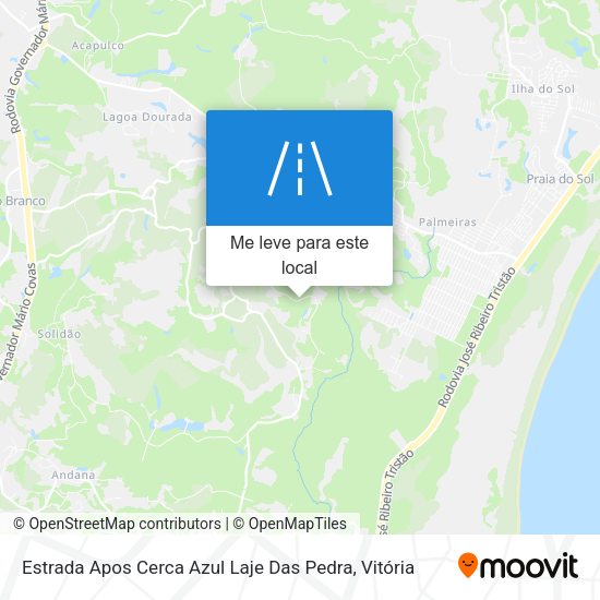 Estrada Apos Cerca Azul Laje Das Pedra mapa