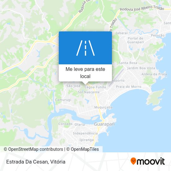 Estrada Da Cesan mapa