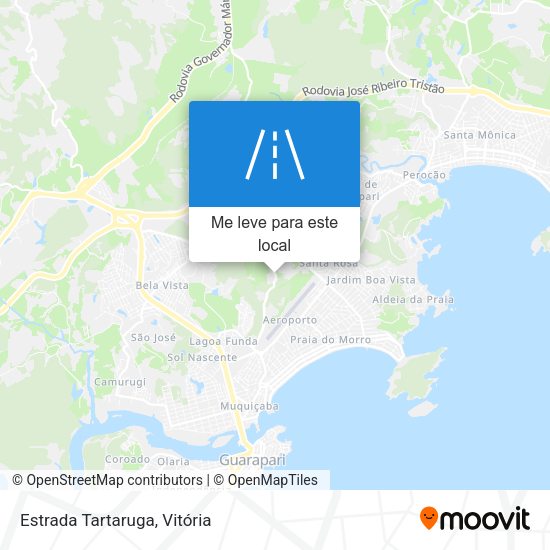 Estrada Tartaruga mapa