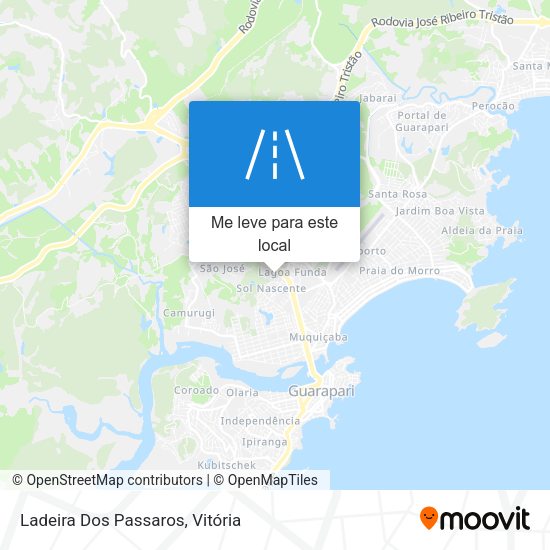 Ladeira Dos Passaros mapa