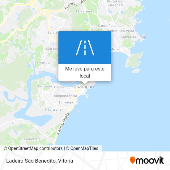 Ladeira São Benedito mapa