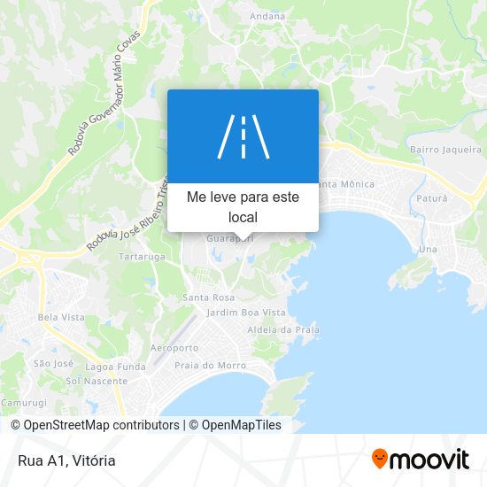 Rua A1 mapa