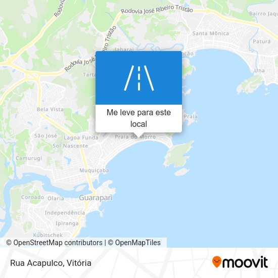 Rua Acapulco mapa