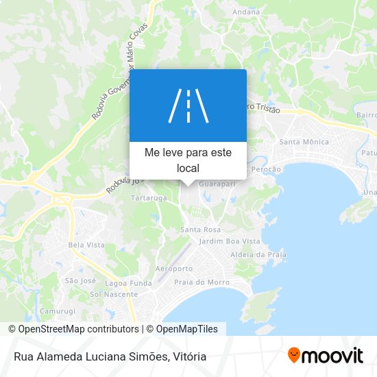 Rua Alameda Luciana Simões mapa