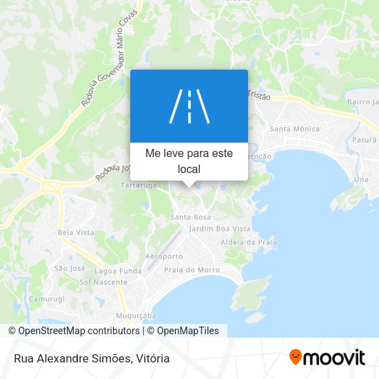 Rua Alexandre Simões mapa