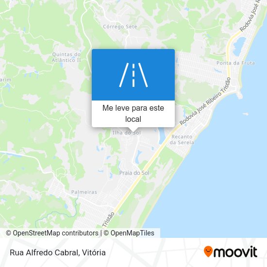 Rua Alfredo Cabral mapa