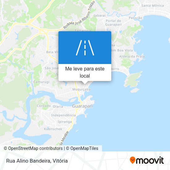 Rua Alino Bandeira mapa