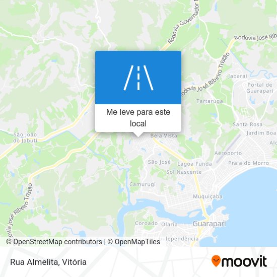 Rua Almelita mapa